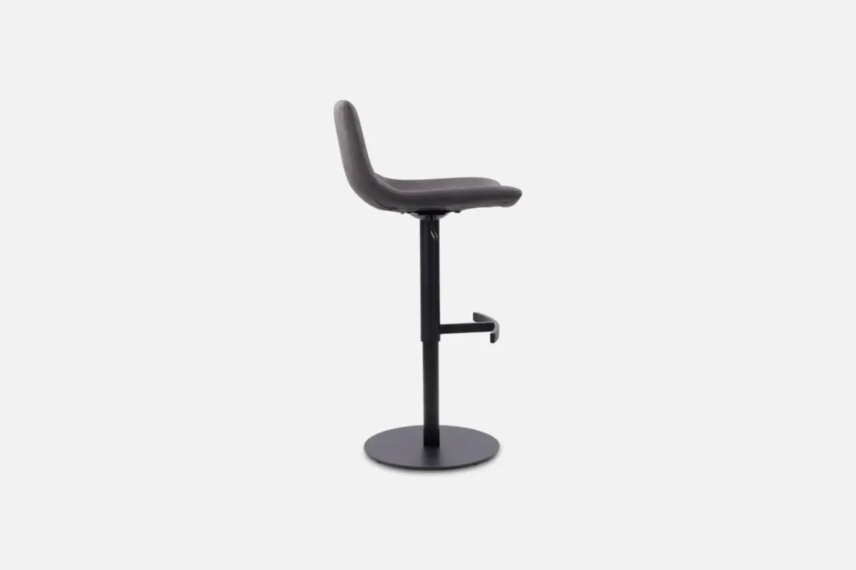 KAFFE-Gas-Lift-Barstool-in-Grey-Fabric-CB9107A_GR-3 Kaffe Barstool - Kitchen / interior design chair