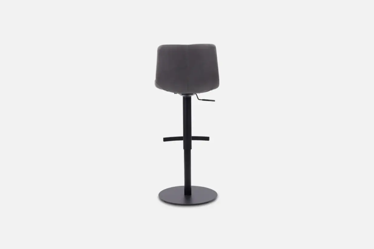 KAFFE-Gas-Lift-Barstool-in-Grey-Fabric-CB9107A_GR-4 Kaffe Barstool - Kitchen / interior design chair